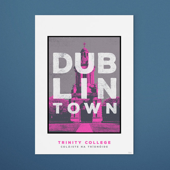 Town Trinity College Dublin Print - A4