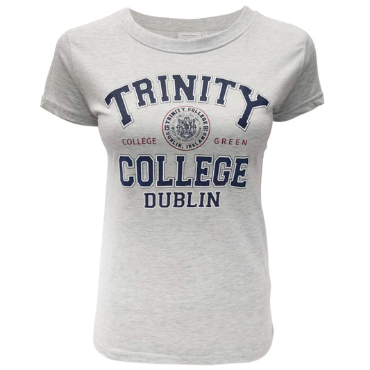 Trinity College Dublin 1592 T-shirt Grey Marl