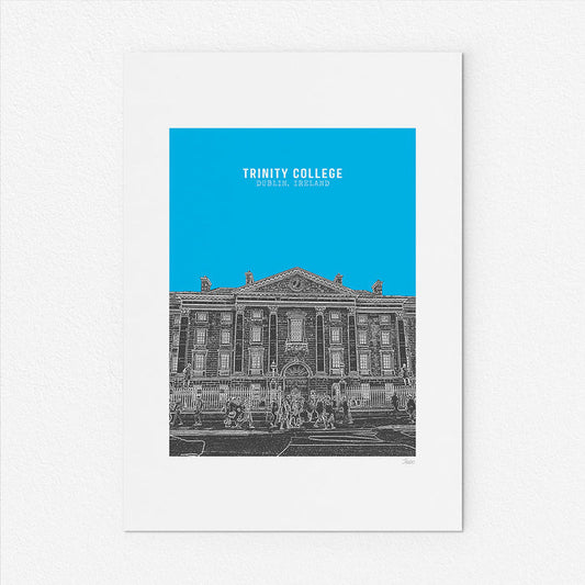 Trinity College Dublin Landmark Print - A3