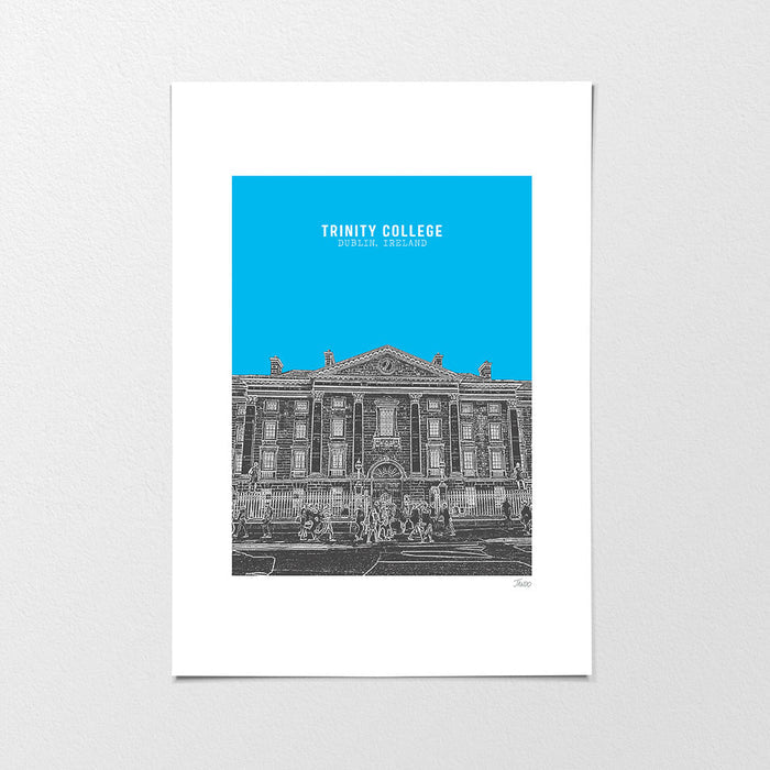 Trinity College Dublin Landmark Print - A3