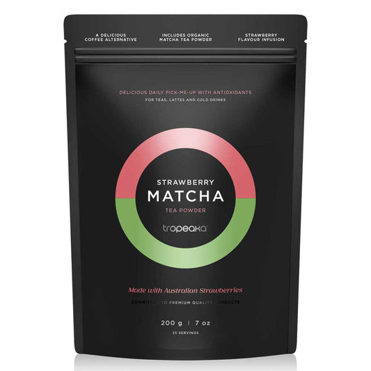 Tropeaka Strawberry Matcha Tea Powder - 200g - L'Organic