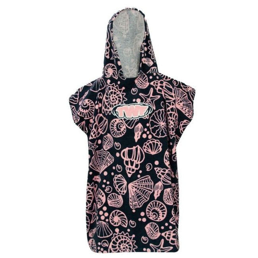 TWF Velour Reactive Kids Towelling Robe - Pink Seashell