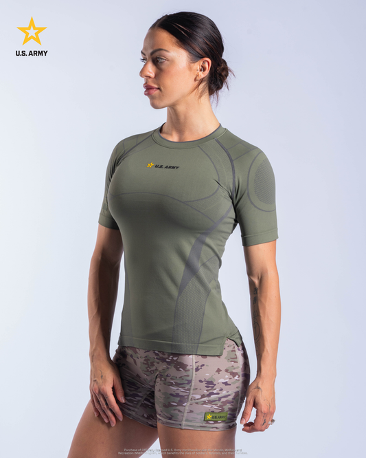 U.S. Army SX-012: WOMENS PT COMPRESSION - Army Green