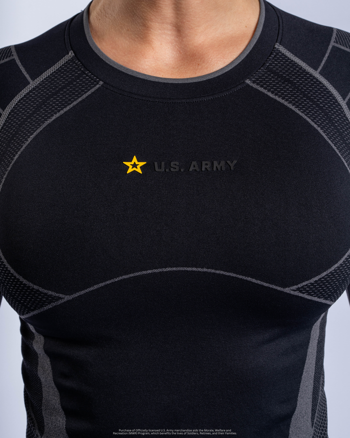 U.S. Army SX-013: WOMENS PT COMPRESSION LONG SLEEVE - Stealth