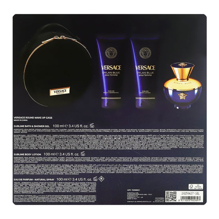 Versace Dylan Blue Pour Femme Edp 100ml / Edp 5ml / Sublime Body Lotion 100ml / Bath &amp; Shower Gel