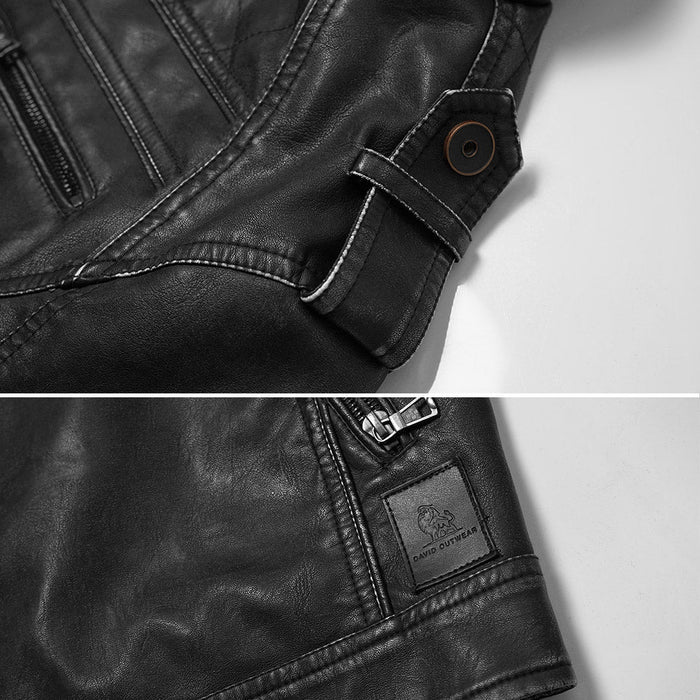 Veste en Simili Cuir Engine