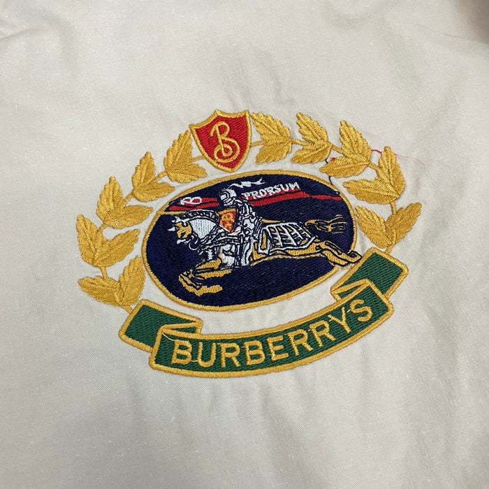 Vintage 80s Burberry Beige Cotton Coat