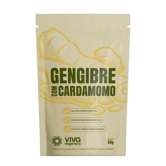 VIVA REGENERA | Gengibre com Cardamomo (60 gramas)