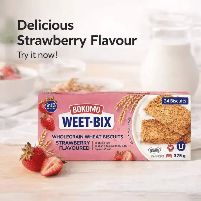 Weet-Bix Strawberry Flavoured Wholegrain - 375g Facebook Ad