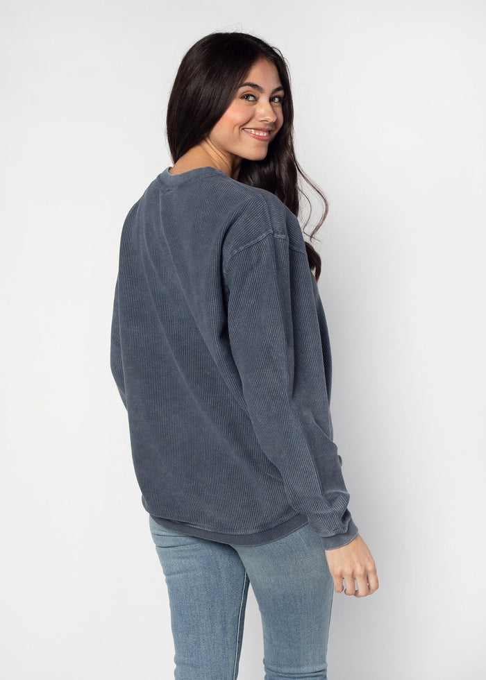 West Virginia Mountaineers Women's Clubhouse Original Corded Crew