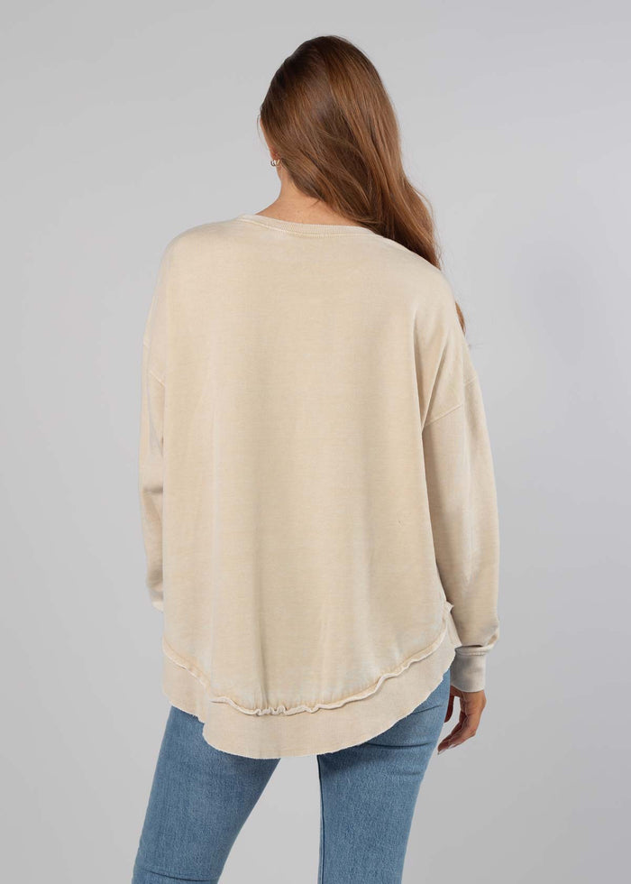 West Virginia Mountaineers Women's Top of the Class Burnout Crewneck