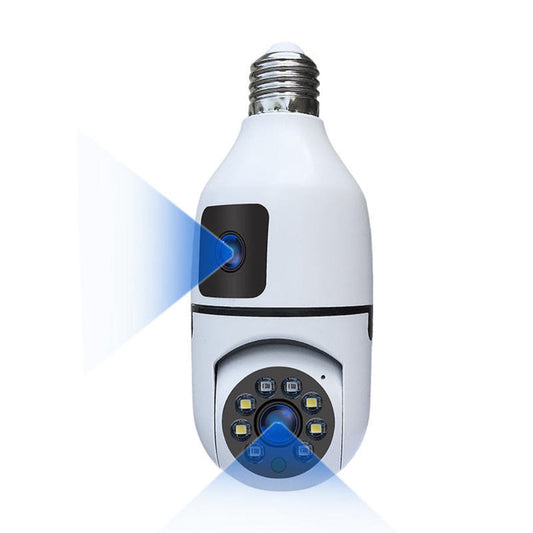 Wireless 360-Degree Pan-Tilt-Zoom Smart Camera with Dual Lenses and IP Connectivity